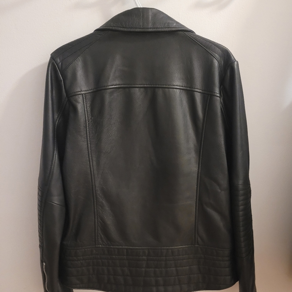 Karl Lagerfeld Leather Biker Jacket